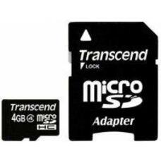 Micro SD Flash TRANSCEND Micro SDHC 4Gb Class4